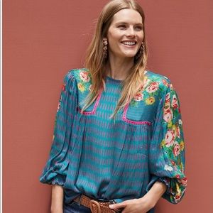 Anthropologie Peasant Blouse